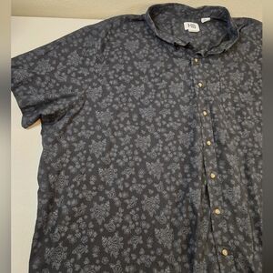 HB by DXL Men's Button Shirt Black 5XL